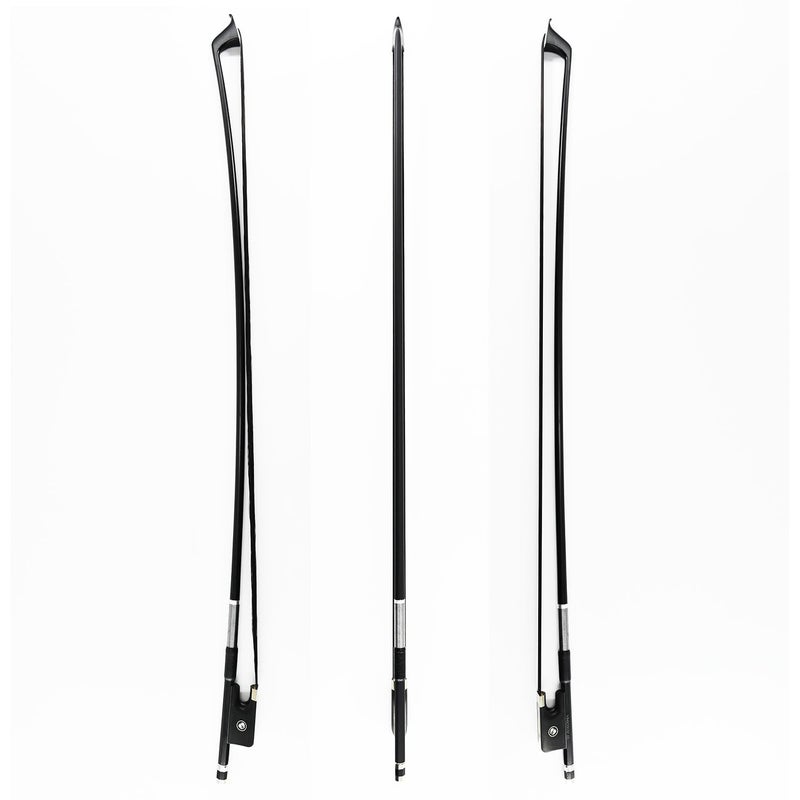 VINGOBOW 4/4 Size Black Horsehair Carbon Fiber Cello Bow - Image 4